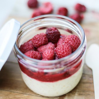 FLAN DE TAPIOCA, VANILLE FRAMBOISES FLAN DE TAPIOCA, VANILLE FRAMBOISES
