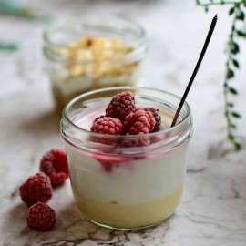 FROMAGE BLANC CRÈME DE CITRON ET FRAMBOISES