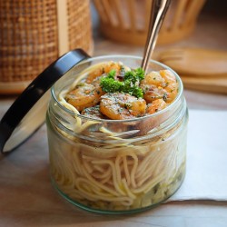 SPAGHETTI ET GAMBAS EN PERSILLADE