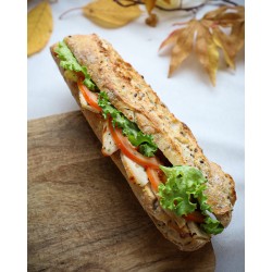 SANDWICH BAGUETTE AUX CEREALES POULET